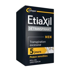 ETIAXIL - Deodorant - Behandeling tegen overmatig zweten - Oksels - HEREN - Gevoelige huid