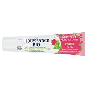 Natessance Dentifrice Bio Enfant 6–12 Ans Protection Caries Framboise Menthe