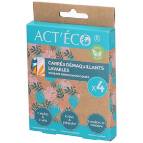 Act'Eco Carrés démaquillants lavables