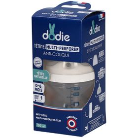 Dodie Fles met Roze Speen – Meerdere Openingen en Anti-Koliek +0 150 ML