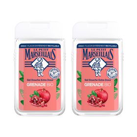 Le Petit Marseillais Gel Douche Extra Doux Grenade Mediterranee 2 x 250 ml