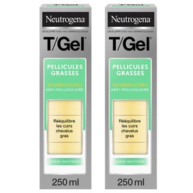 T-GEL NEUTROG SH A/PELLIC GRA Lot de 2x250ML