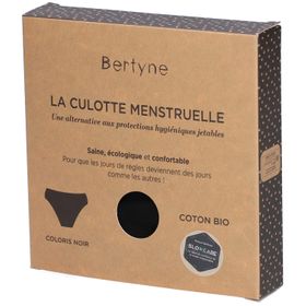 BERTYNE Menstruatieslip - Biologisch katoen - Medium flow - Maat 3XL - Zwart