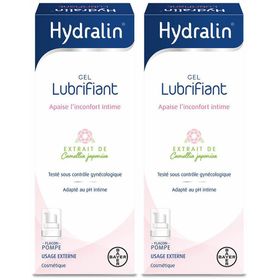 Hydralin Gel Lubrifiant 50 ml Incomfort Intime x2