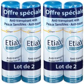 ETIAXIL 48 h Anti-transpirant Deodorant - Aerosol 150 ml verpakking van 2x150ml