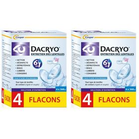 DACRYO ENTRETIEN DES LENTILLES 360ML x 4 x2