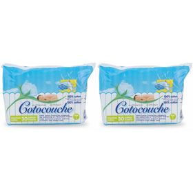 Cotocouche Couches coton anallergique 1er âge x2