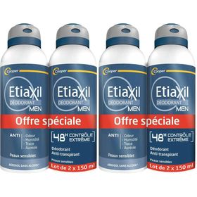ETIAXIL Mannendeodorant Anti-transpirant Control 48 h - Spuitbus 2 x 150ml