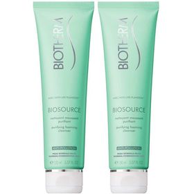 BIOTHERM Biosource Mousse Peau Normale à Mixte x2