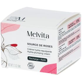 Melvita Source de Roses Crème Hydra-Repulpante Recharge