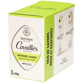 CAVAILLES Voedende zeep met sinaasappel en jasmijn x3