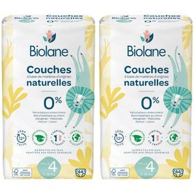 BIOLANE Natural Luiers Maat 4 - Ultra-Absorberend - Geen Lekkage