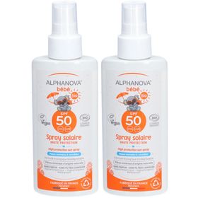 ALPHANOVA® Bébé Zeer Hoge Bescherming Zonnemelk Spray SPF50+ Biologisch