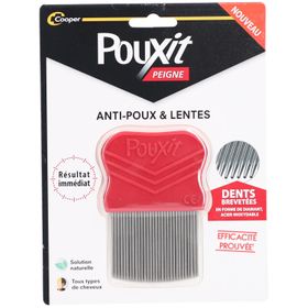 Pouxit - Peigne anti-poux et lentes en acier inoxydable