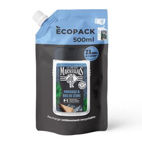 Le Petit Marseillais Navulling Douchegel Mineral & Cederhout voor Mannen