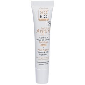 SO BIO ETIC Précieux Argan Anti-Ageing Oog- en Lipcontour