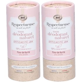 RESPECTUEUSE DEO SOLIDE KARITE 50G x2
