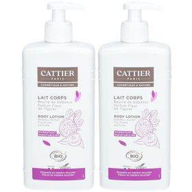 CATTIER Lait corps hydratant | Beurre de Babassu - Fleur de Figuier
