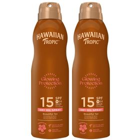 HAWAIIAN Tropic Beschermende Droge Olie Mist SPF15