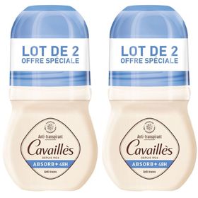 Rogé Cavaillès Anti-transpirant Absorb+ 48h Roll-on Duo