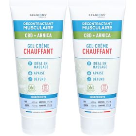 Granions® Décontractant Musculaire CBD + Arnica Gel-Crème Chauffant