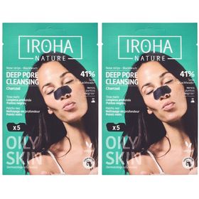 IROHA NATURE Bandelettes nasales nettoyantes Detox - Charcoal