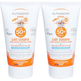 ALPHANOVA® Bébé Zeer Hoge Bescherming Zonnemelk SPF50+ Biologisch