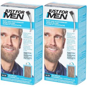 JUST FOR MEN® Snor- en Baardkleur Licht Kastanje M25