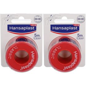Hansaplast Classic pleister | Zelfklevende fixatiepleister | Met de hand afsnijdbaar | 5 m x 2,5 cm