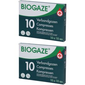 Biogaze Bandage 10x10cm - Plaies, Blessures légères et Brûlures Superficielles