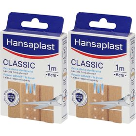 Hansaplast Classic Wondpleisters van stof | Op maat te knippen | 1 m x 6 cm