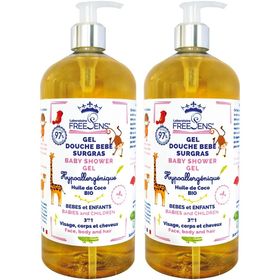 FREESENS® 3 in 1 Baby Douchegel - Biologische kokosolie