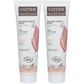 CATTIER Masque à l'argile rose Bio
