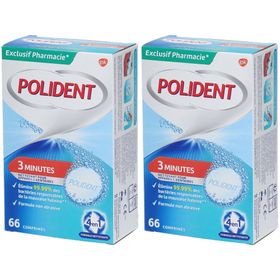 POLIDENT 3 MINUTES COMPRIMÉS - Comprimé effervescent nettoyant pour appareils dentaires, a