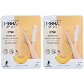 Iroha Nature Herstellend Voetmasker met Perzik en Sheaboter