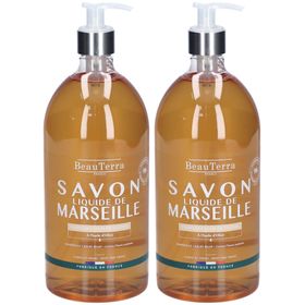 BeauTerra Savon Liquide de Marseille - Fleur de Coton