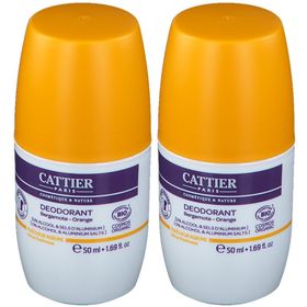 CATTIER Citrus Frisheid Roll-On Deodorant Bergamot - Sinaasappel