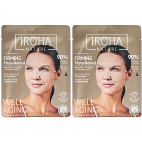 IROHA NATURE Verstevigend en antiverouderend bladmasker met Bakuchiol