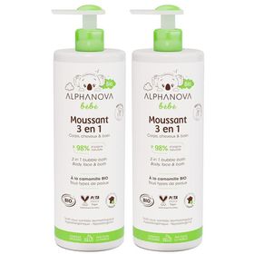ALPHANOVA Bébé Moussant 3 en 1