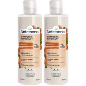 Natessance Shampooing Argan et Kératine Végétale Sans Sulfates