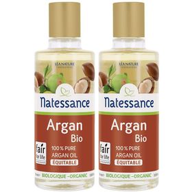 Natessance Biologische Arganolie 100% Puur Koudgeperst Gezicht, Lichaam, Haar