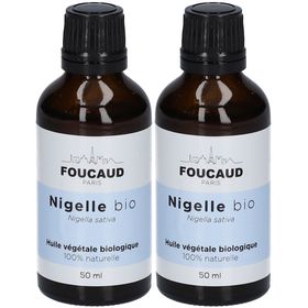FOUCAUD Huile Végétale Nigelle - Tonifie le cuir chevelu - 50 ml x2