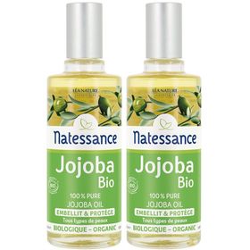 Natessance Huile de Jojoba Bio 100 % Pure Pressée à Froid