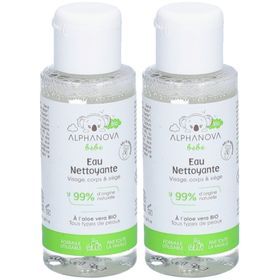 Alphanova Bébé Reinigingswater voor gezicht, lichaam en zitvlak met biologische aloë vera