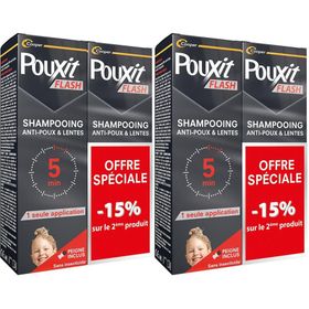 Pouxit Flash Shampoo Behandeling tegen luizen en neten zonder insecticide