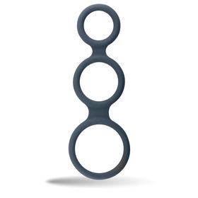 Boners - triple anneau pénien et extenseur de boules en silicone