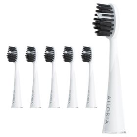 AILORIA SHINE BRIGHT Têtes de brosse au charbon actif - lot de 6