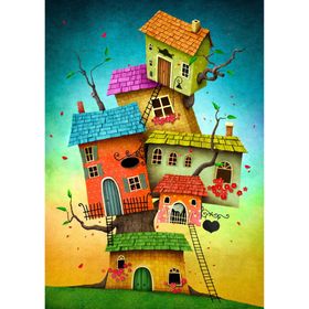 enjoy Puzzle Fairy Houses 1000 pièces