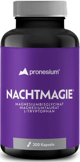 pronesium® NACHTMAGIE® Magnesium Bisglycinaat, Magnesium Tauraat, L-Tryptofaan
