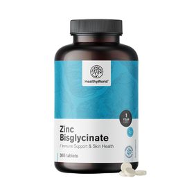HealthyWorld Zinkbisglycinaat 15 mg voor Huid, Haar, Nagels en Immuunsysteem